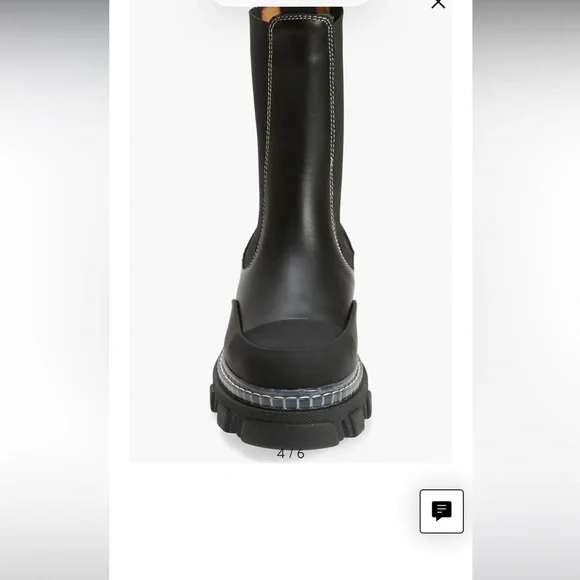 GANNI Cleated Mid Chelsea Boot - Picture 2 of 8